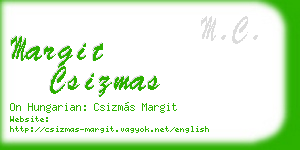 margit csizmas business card